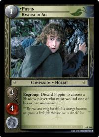 lotr tcg ents of fangorn foils pippin hastiest of all foil