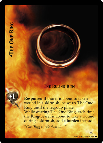 The One Ring, The Ruling Ring (FOIL) 7C1