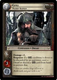 lotr tcg return of the king gimli feared axeman