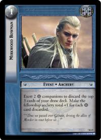 lotr tcg return of the king foils mirkwood bowman foil