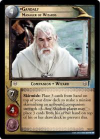 lotr tcg return of the king gandalf manager of wizards