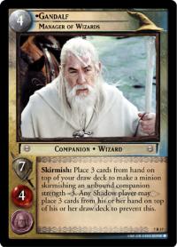 lotr tcg return of the king foils gandalf manager of wizards foil