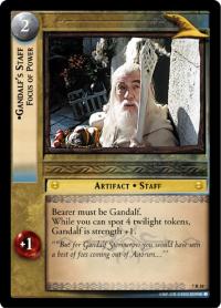 lotr tcg return of the king foils gandalf s staff focus of power foil