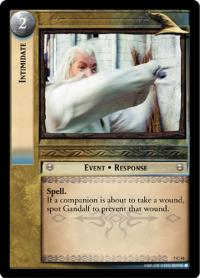 lotr tcg return of the king foils intimidate foil