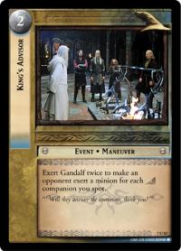 lotr tcg return of the king foils king s advisor foil