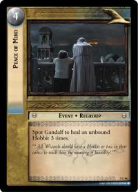 lotr tcg return of the king foils peace of mind foil