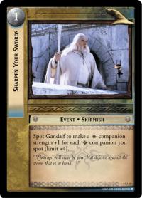 lotr tcg return of the king foils sharpen your swords foil