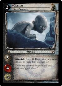 lotr tcg return of the king foils gollum vile creature foil