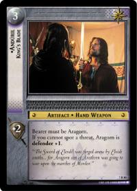 lotr tcg return of the king anduril king s blade