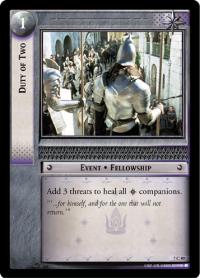 lotr tcg return of the king foils duty of two foil