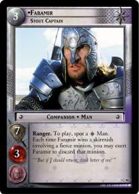 lotr tcg return of the king foils faramir stout captain foil