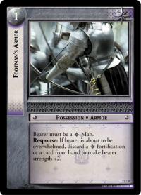 lotr tcg return of the king foils footman s armor foil