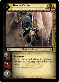 lotr tcg return of the king foils desert villain foil