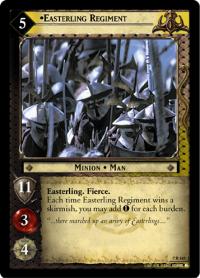 lotr tcg return of the king foils easterling regiment foil