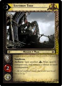 lotr tcg return of the king foils southron thief foil