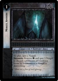 lotr tcg return of the king foils morgul answers foil