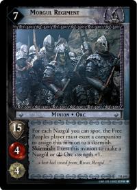 lotr tcg return of the king foils morgul regiment foil