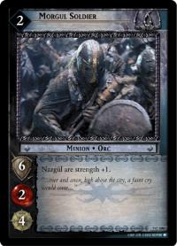 lotr tcg return of the king foils morgul soldier foil