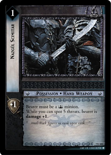 Nazgul Scimitar (FOIL)