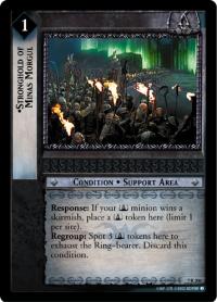 lotr tcg return of the king foils stronghold of minas morgul foil