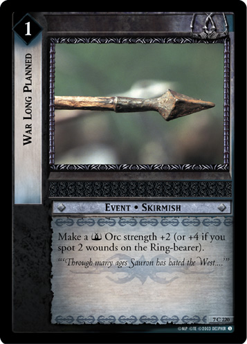 War Long Planned (FOIL)