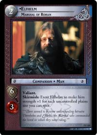 lotr tcg return of the king foils elfhelm marshal of rohan foil