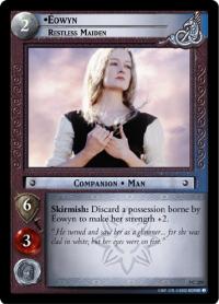 lotr tcg return of the king foils eowyn restless maiden foil