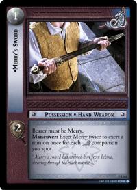 lotr tcg return of the king merry s sword