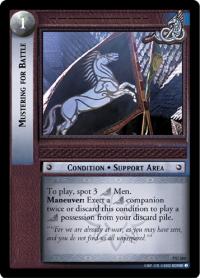 lotr tcg return of the king foils mustering for battle foil