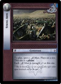 lotr tcg return of the king foils strong arms foil