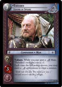 lotr tcg return of the king foils theoden leader of spears foil