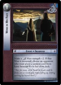 lotr tcg return of the king foils wind in his face foil