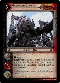 lotr tcg return of the king foils gorgoroth garrison foil