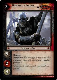 lotr tcg return of the king foils gorgoroth soldier foil