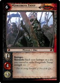 lotr tcg return of the king foils gorgoroth troop foil