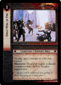 lotr tcg return of the king foils great peril of fire foil