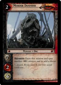 lotr tcg return of the king foils mordor defender foil