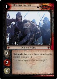 lotr tcg return of the king foils mordor soldier foil