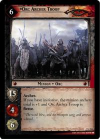 lotr tcg return of the king foils orc archer troop foil