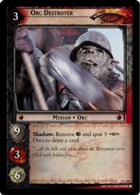 lotr tcg return of the king foils orc destroyer foil