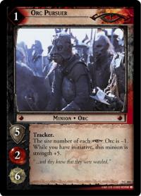 lotr tcg return of the king foils orc pursuer foil