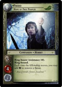 lotr tcg return of the king foils frodo hope of free peoples foil