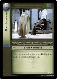 lotr tcg return of the king foils noble intentions foil