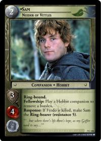 lotr tcg return of the king foils sam needer of vittles foil