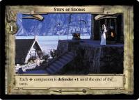 lotr tcg return of the king foils steps of edoras foil