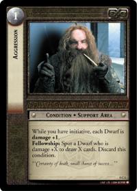 lotr tcg siege of gondor foils aggression foil