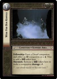 lotr tcg siege of gondor foils wish for our kinfolk foil