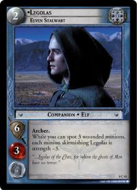 lotr tcg siege of gondor foils legolas elven stalwart foil