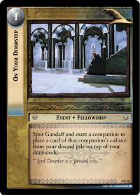 lotr tcg siege of gondor foils on your doorstep foil