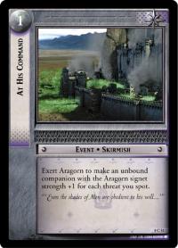 lotr tcg siege of gondor foils at his command foil